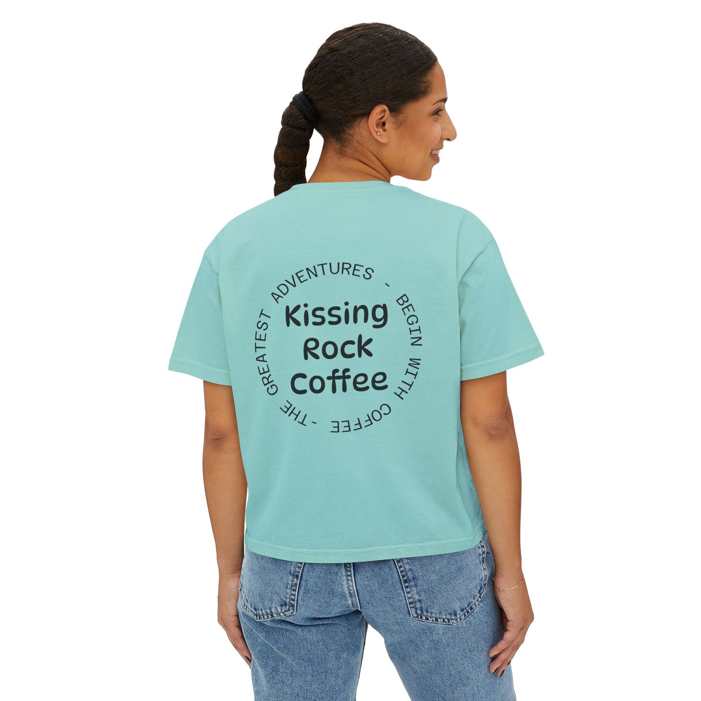 Kissing Rock Adventure - Boxy Tee by Comfort Colors