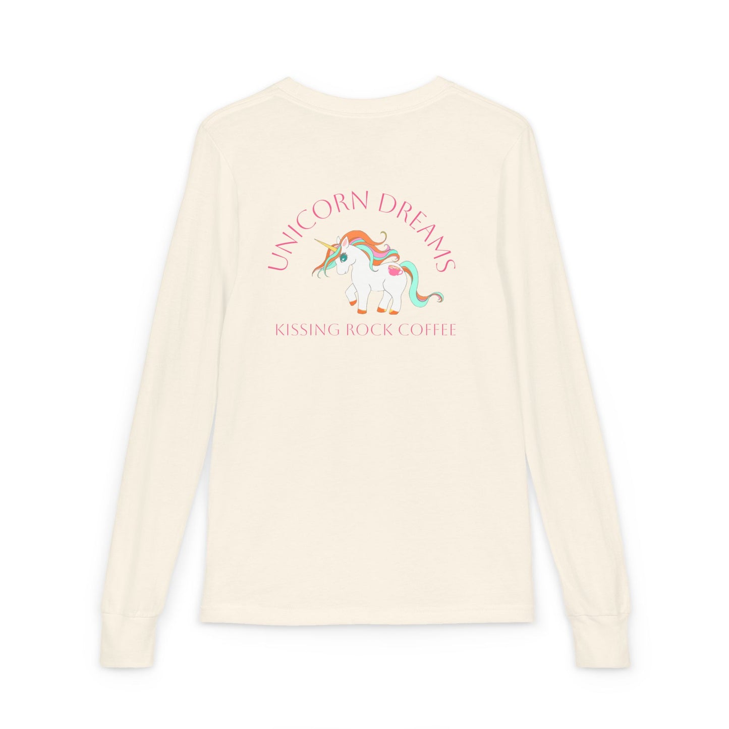 Youth Long Sleeve Tee — "Unicorn Dreams" Kids Graphic Shirt