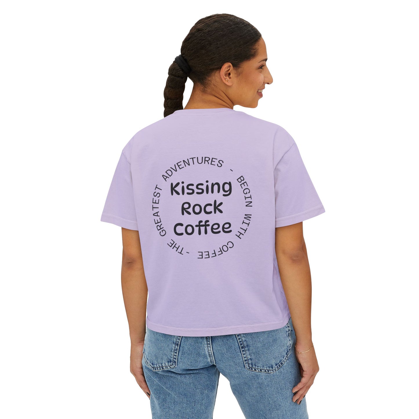 Kissing Rock Adventure - Boxy Tee by Comfort Colors