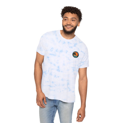 Soft Style Surf Design Tie-Dyed T-Shirt