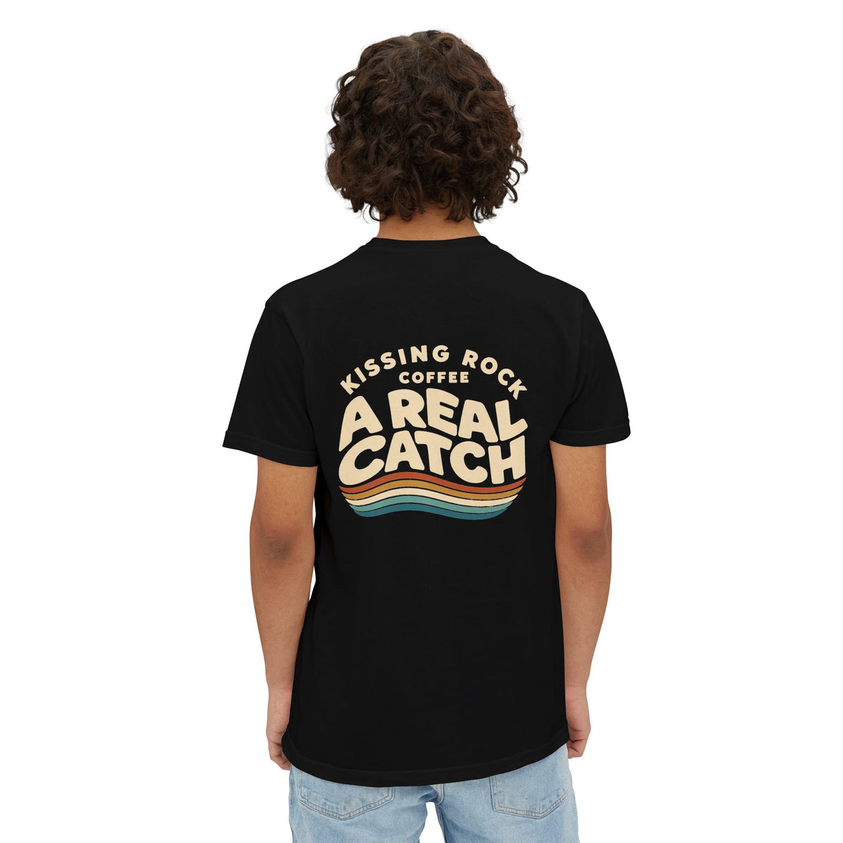 Kissing Rock Coffee: A Real Catch Vintage Graphic T-Shirt