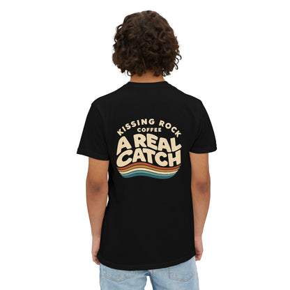 Kissing Rock Coffee: A Real Catch Vintage Graphic T-Shirt