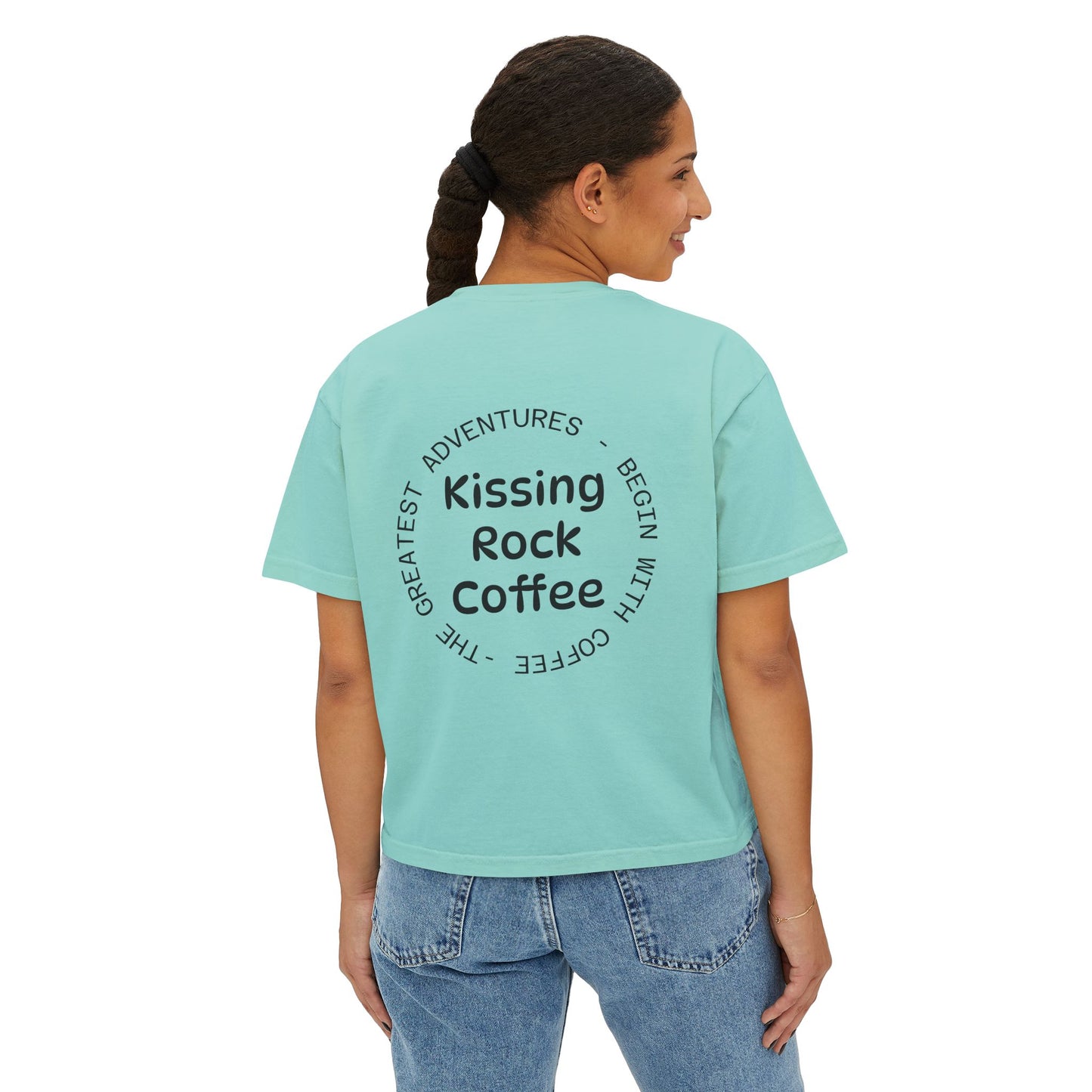 Kissing Rock Adventure - Boxy Tee by Comfort Colors