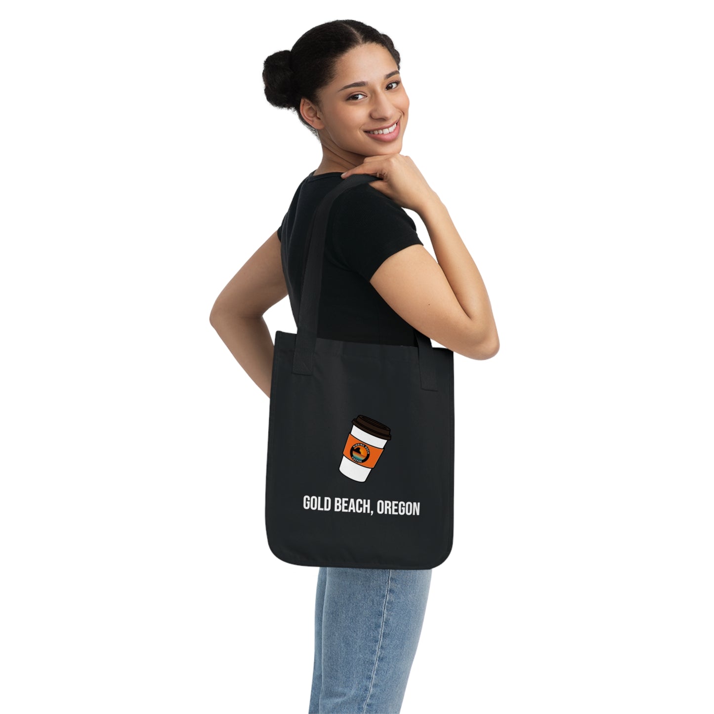 Tote Bag — Gold Beach, Oregon Coffee Cup Canvas Tote