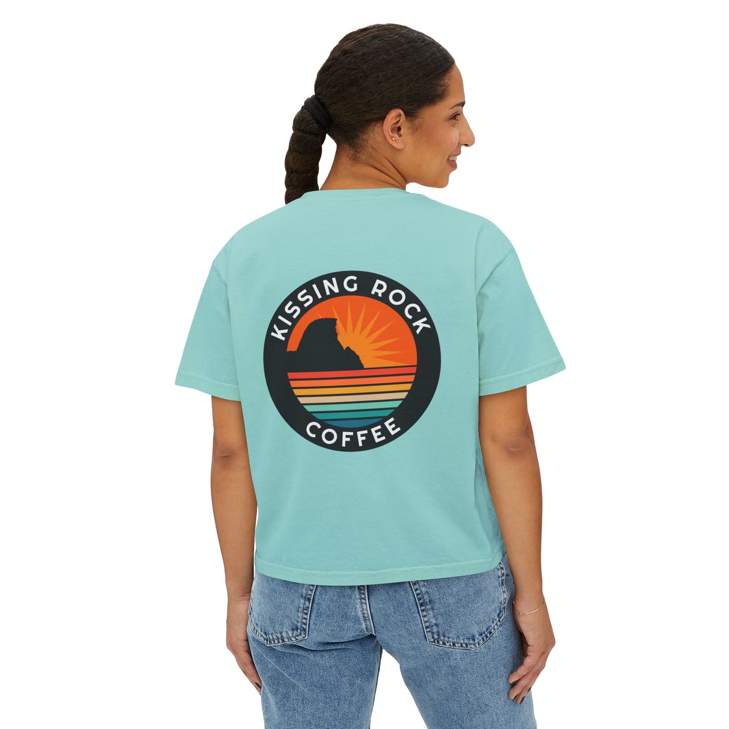 Women's Boxy Tee - Kissing Rock Coffee