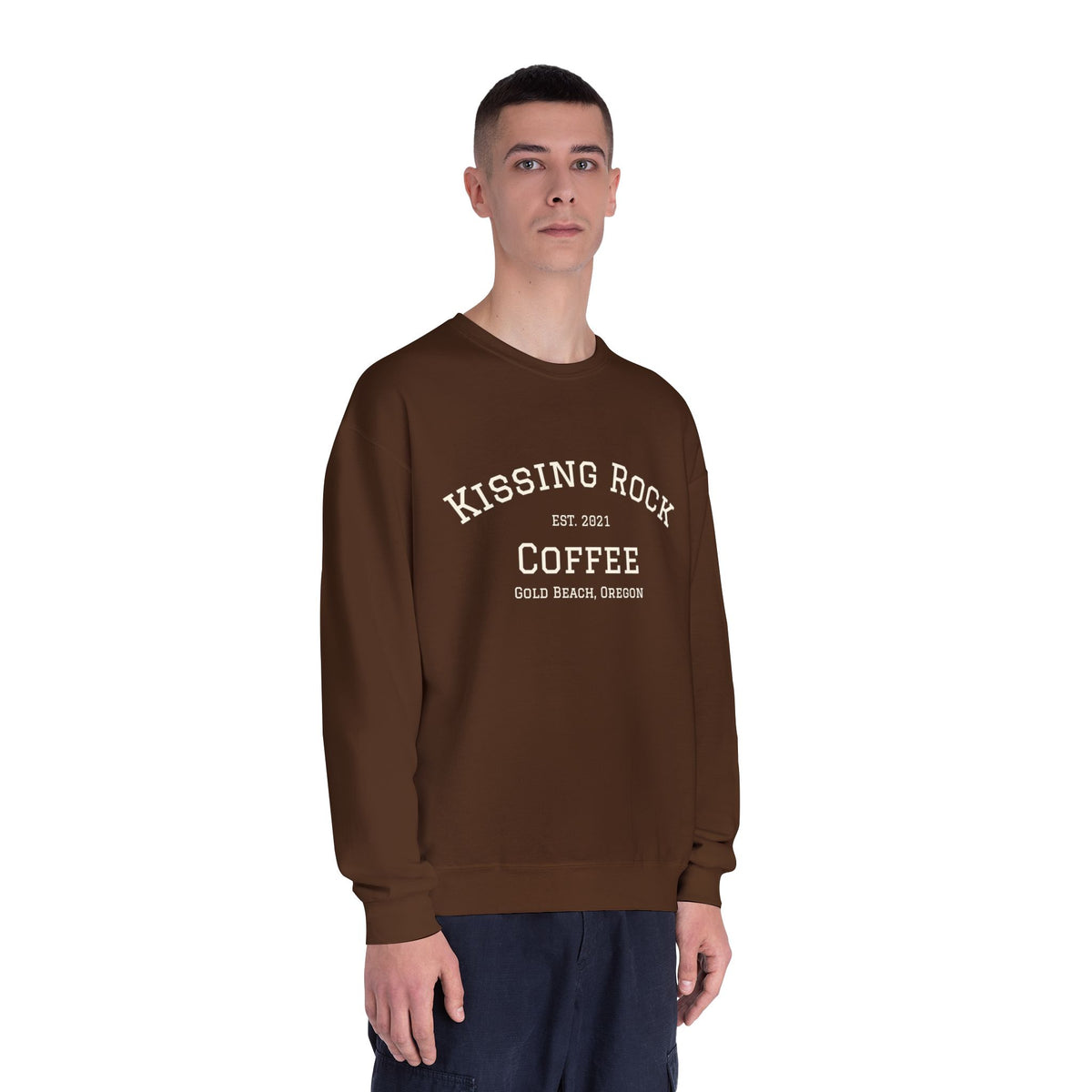 Kissing Rock Coffee EST 2021 Crewneck Sweatshirt