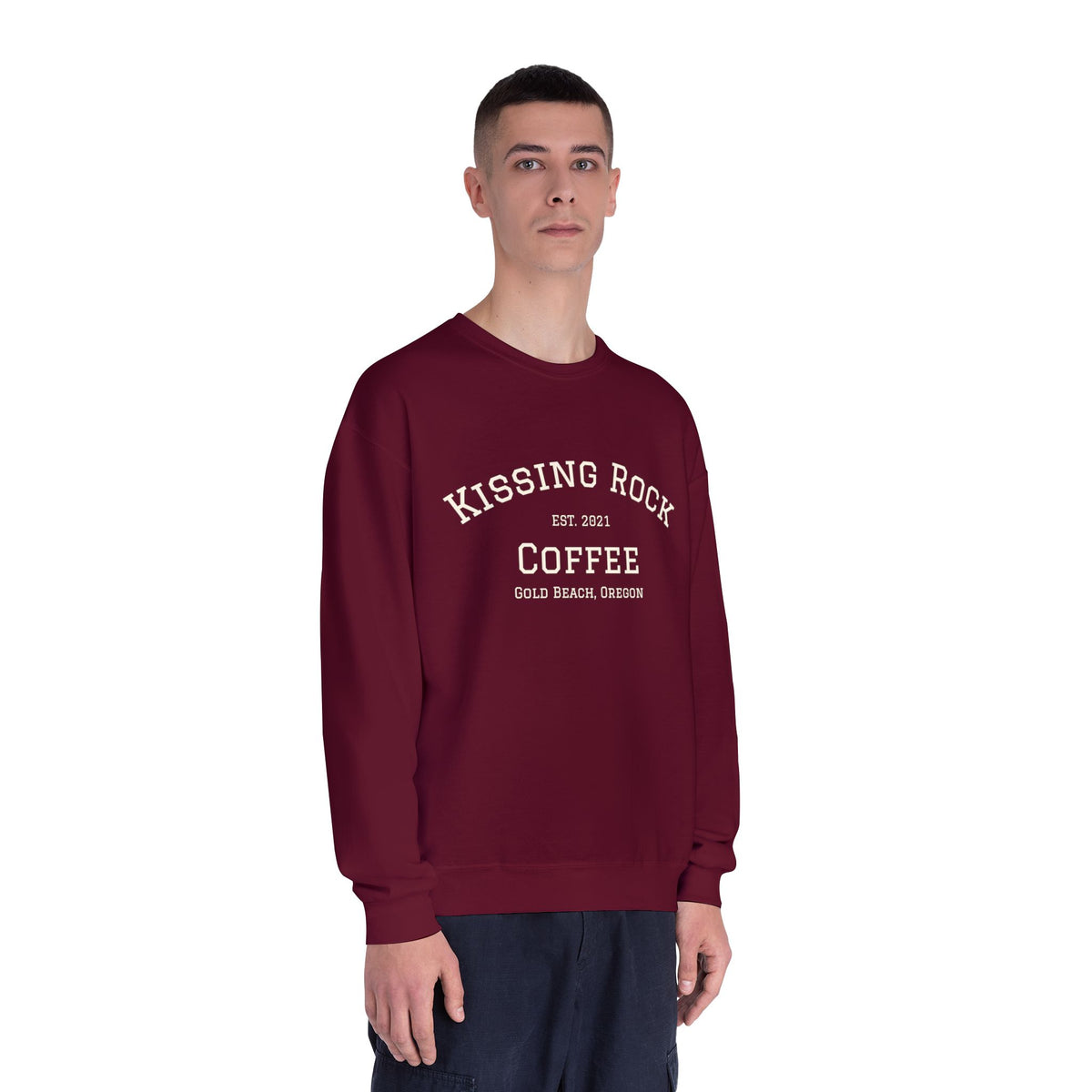 Kissing Rock Coffee EST 2021 Crewneck Sweatshirt