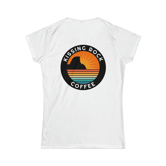 Women's Kissing Rock Back Logo Tee