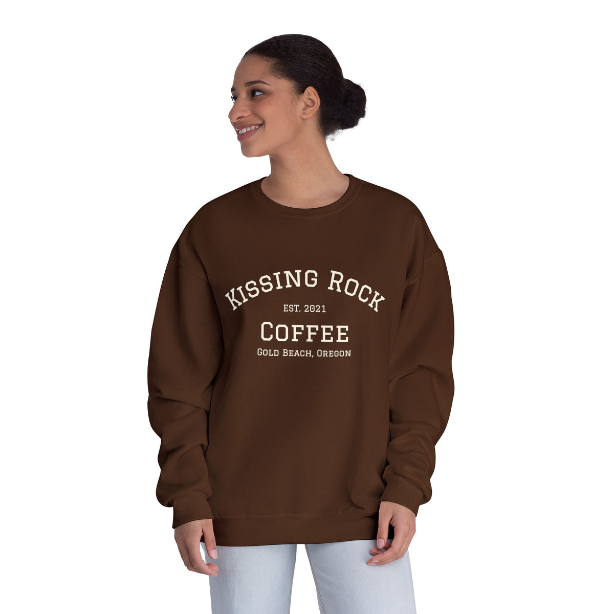 Kissing Rock Coffee EST 2021 Crewneck Sweatshirt